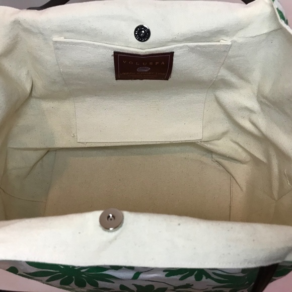 NWOT Voluspa Tote & Beach Towel: Palm Green (Dark Green) - Picture 3 of 6